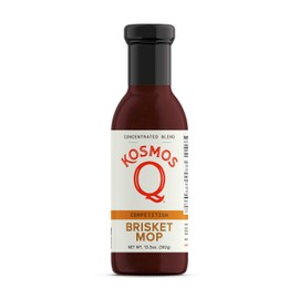Kosmo’s Q Brisket MOP | Sweet & Savory Beef Brisket Marinade | Best Barbeque Meat Mop | Moisture, Flavor, & Tenderness | Seasoning & Marinade | All-Natural & Gluten-Free | 13.5 Oz