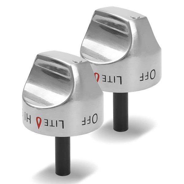 2 Pcs Burner Control Knobs Fit for GE Gas Stoves