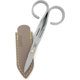 Professional Nail Scissors Luxury Stainless Steel Manicure Tools in SHPITSER Genuine Leather Case Made in Italy