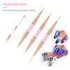 Nail Art Brushes, Pack of 5, Professional Nail Brush, Double