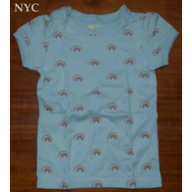 Gap Baby Gap Rainbows Graphic T-Shirt Size 2 Blue