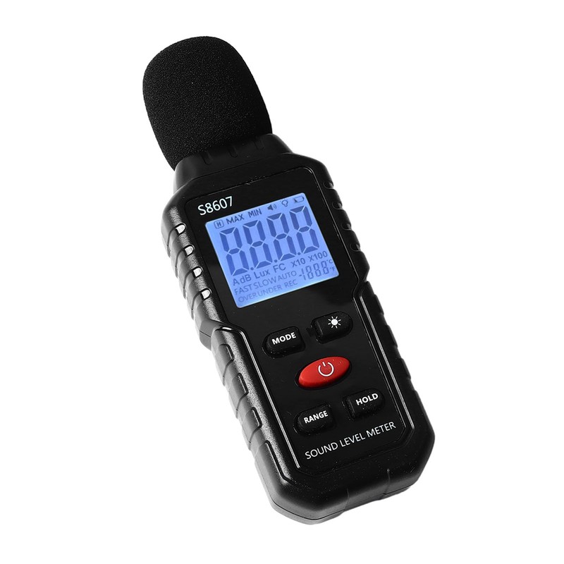Medidor de Decibelios, Medidor de Nivel de Sonido Digital S8607