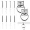 Stainless Steel Horse Tie Ring Set – Includes Mounting Hardware