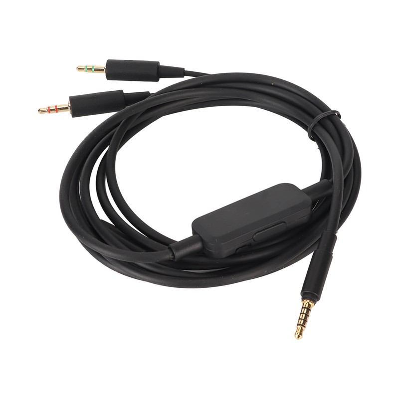 Replacement Headphone Cable 3.5mm Volume Control Sound Cable Compatible for