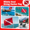 2 Pack Dive Flag Diver Down Warning Flag, Scuba Safety