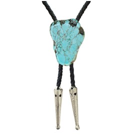 Daisy Del Sol Women's Silver Created Western Bolo Tie Pink Aqua Terra Jasper Gemstone Choker Necklace