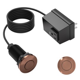 APIELE Garbage Disposal Air Switch Kit UL Listed Sink Top Disposal Button for Food Waste Disposer, 3.6" Long On/Off Air Button (Red Bronze)