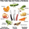 Pelador de verduras multifuncional con abrebotellas – 2 pcs, acero