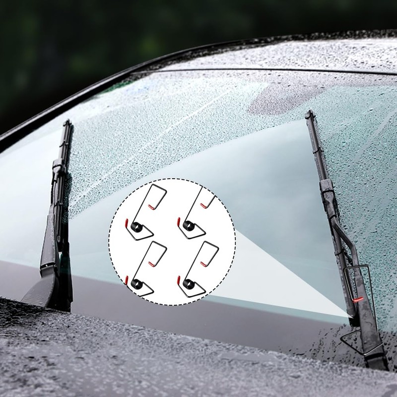 Windshield Wiper Arm Pressure Spring Booster 4PCS Windscreen Stand Metal