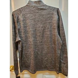 PGA Men's 1/4 Zip Moisture Wicking Grey Heather Jacket, Sz Large, $90