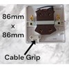 Stylish Water Heater Switch, 20 Amp, 25mm Pattress Back Box,