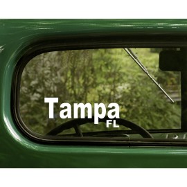 The Decal and Sticker Mafia 2 TAMPA DECALs Florida Sticker For Car Truck Bumper Window Rv Laptop 4x4