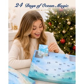 Sea Glass Advent Calendar 2026 for Women and Teen Girls, Jewelry DIY Craft