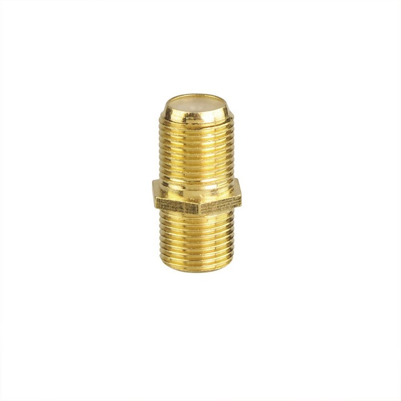 VCE Coaxial Cable Connector, RG6 F-Type Gold Plated Adapter Female