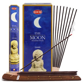 The Moon Incense Sticks and Incense Stick Holder Bundle Insence Insense Hem Incense Sticks