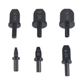 HVAC Tools, Swaging Tool Drill Bit Set, 6Pcs Hex Triangular Handle Manual Copper Pipe Flaring Tool HVAC Repairing Set Include, Joinery Router bits