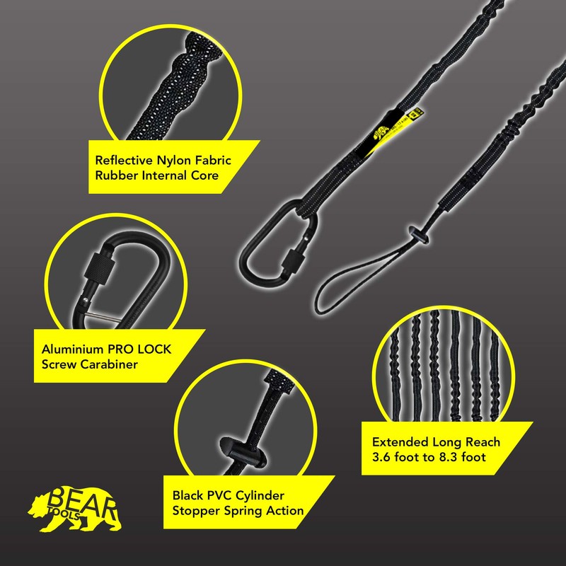 BearTOOLS Long Reach Extended Tool Safety Lanyard – Safety Fall