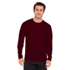 Opna Men's Long Sleeve Moisture Wicking Athletic Shirts MAROO-LT Maroon
