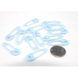 Blue 1.5" Small Baby Shower Diaper Pins (48 Pieces)