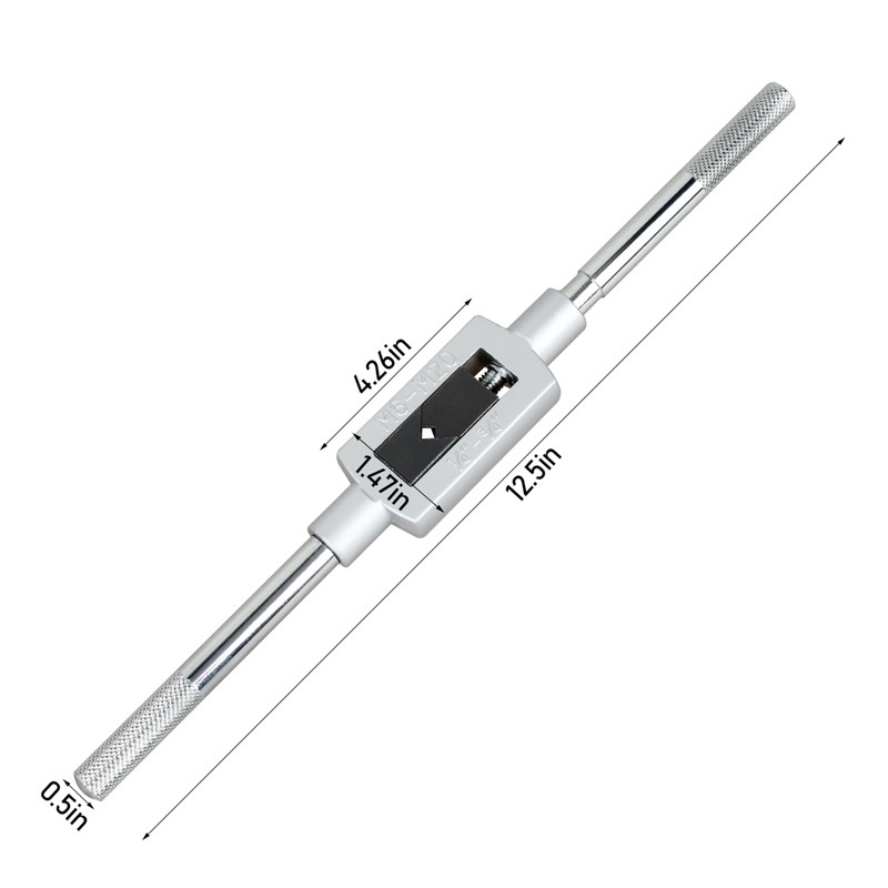 CHNPLUM M6-M20 Adjustable Tap Wrench 1/4"-3/4" Hand Taps Holder Tapping