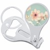 Pink Blossom Flower Nail Clippers Plus Bottle Opener Keychain