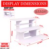 HAOWUJIN 3 Tier Retail Display Stand, Portable Product Shelves, Table