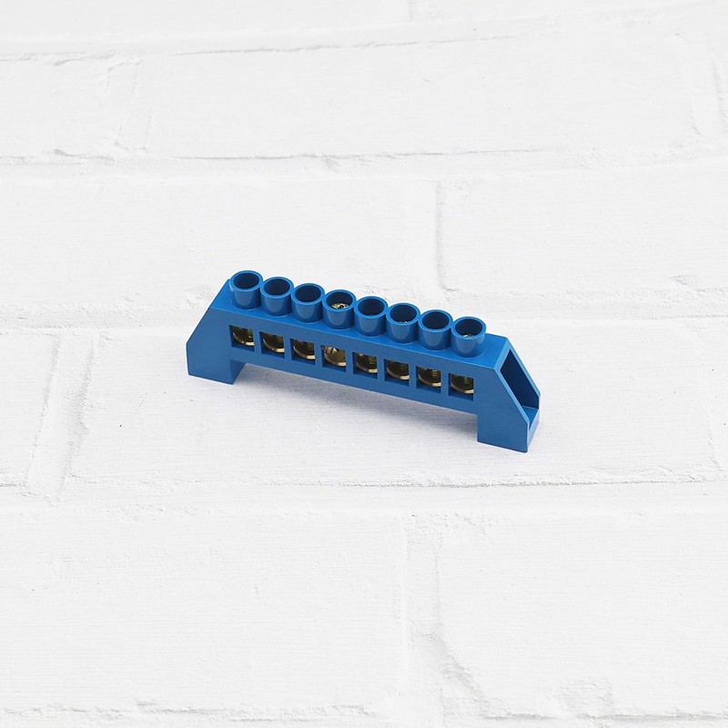 ECSiNG 2pcs 8 Hole Bridge Terminal Blocks Copper Terminal Block