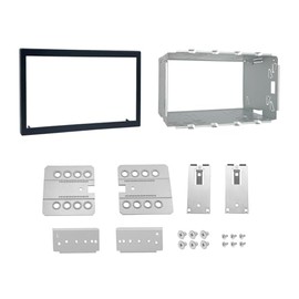 DYNAVIN MFK-UNI101-H Car Radio Mounting Frame Universal Double 2 DIN Metal Frame Radio Faceplate Installation Kit for Installing Dynavin UNI101 Radio