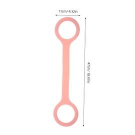 Abaodam Puller Portable Elastic Ropes Exercise Bands with Handles Exercise Stretch Bands Workout Bands for Women Workout Bands with Handles Exercise Resistance Bands Pink Silica Gel