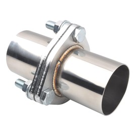 FGJQEFG Exhaust Flange Bolts Quick Fix Repair Pipe Kit w/Gasket & Hardware, 2.5'' Inch ID 3 Bolts T304 Stainless Steel Universal Flange Replacement Kit