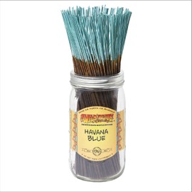 Wild Berry Incense Sticks - Havana Blue - Clean Fresh Fragrance with Jasmine and Apple - Hand Dipped in The USA (100 Count)