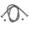 Kingston Brass KXHO2101 Shower Hose, Black/Silver