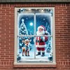 Saoplasa Christmas Party Banner 47x31 Inch Santa Claus and Reindeer