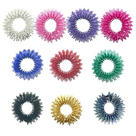 Pack of 10 Acupressure Rings Massage Rings for Fingers, Massage Rings for Finger Acupressure Ring, Massage Ring for Stress Reducer and Promote Blood Circulation, Finger Massage or Toe Massage.