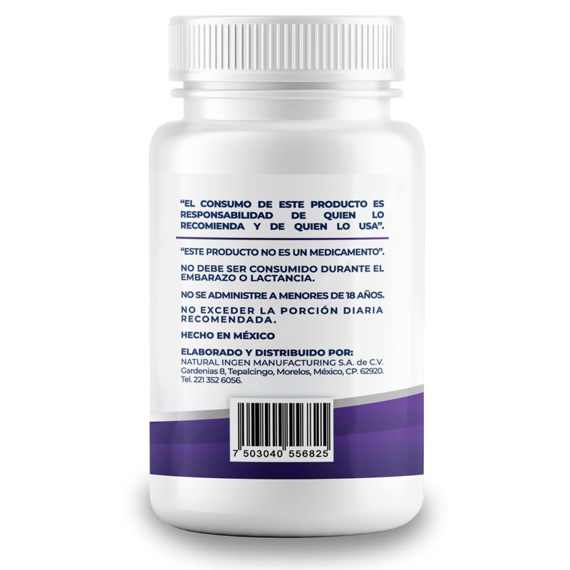 Gaba 500mg - 100 Capsulas. Ácido Gamma Aminobutírico - Pure