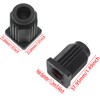 GWYAN 8 Pcs Square Caster Socket Sleeve Plastic Caster Stem