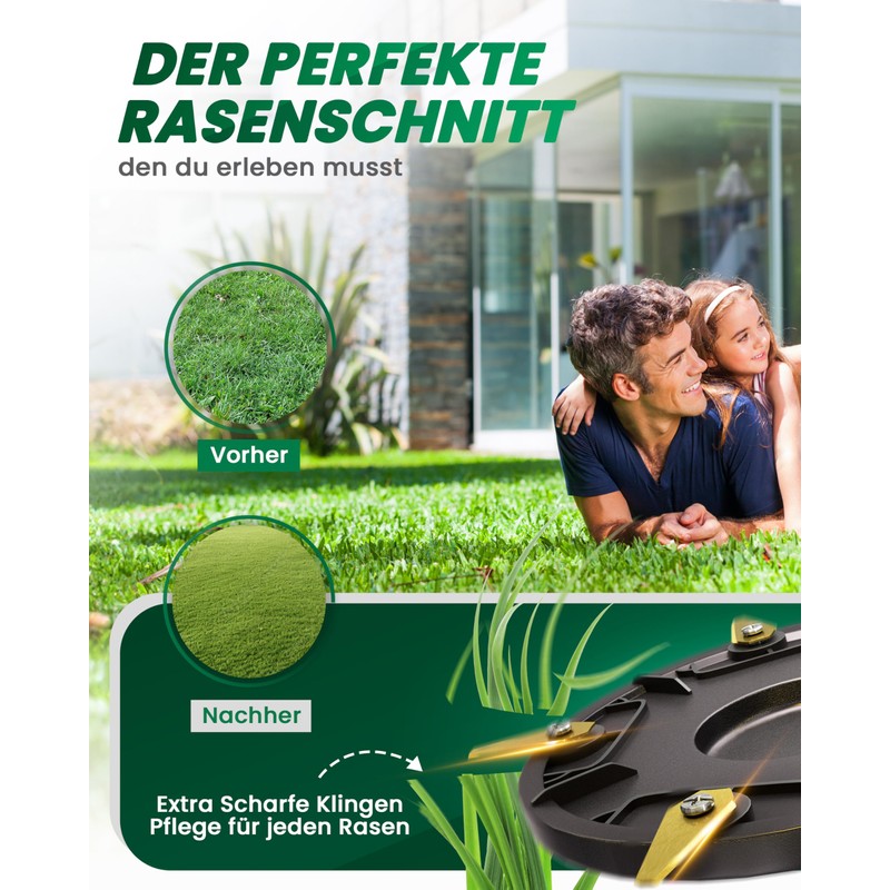 Robotic Lawnmower Blade Compatible with Worx, Landxcape, Einhell Lawn Robots