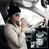 Reusable Iced Coffee Sleeve with Handle, Dog Footprints Coffee Cup