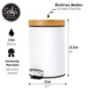 Solly´s 3 L Cosmetic Bin with Bamboo Lid, Pedal Bin
