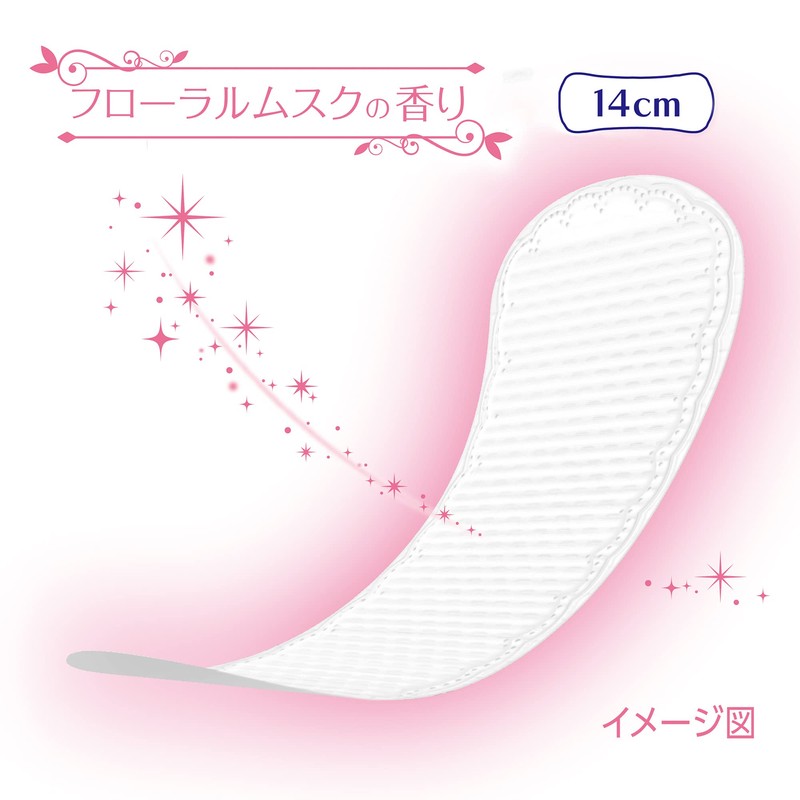 Sofy Hadaomoi Liner, Floral Musk Scent, 72 Packs