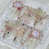 [Premium] Romantic Crystal Rose Handmade Nail Tips - Square M