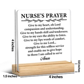 Nurse Gifts for Women Nurses Week Gifts Appreciation Thank You Graduation Gift for Nurse Office Desk Decor for Home Acrylic Sign Christmas Gift