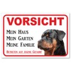 AdriLeo Sign "Vorsicht Rottweiler" My House (20 x 30 cm)
