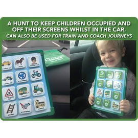 SEEKERS Scavenger Hunt Game Add-On Pack - Car Journey. Fun For Children All Ages. Ideal For Travel, Coach Journeys and Road Trips. Outdoor Games for Kids. Magnetic Board Sold Separately