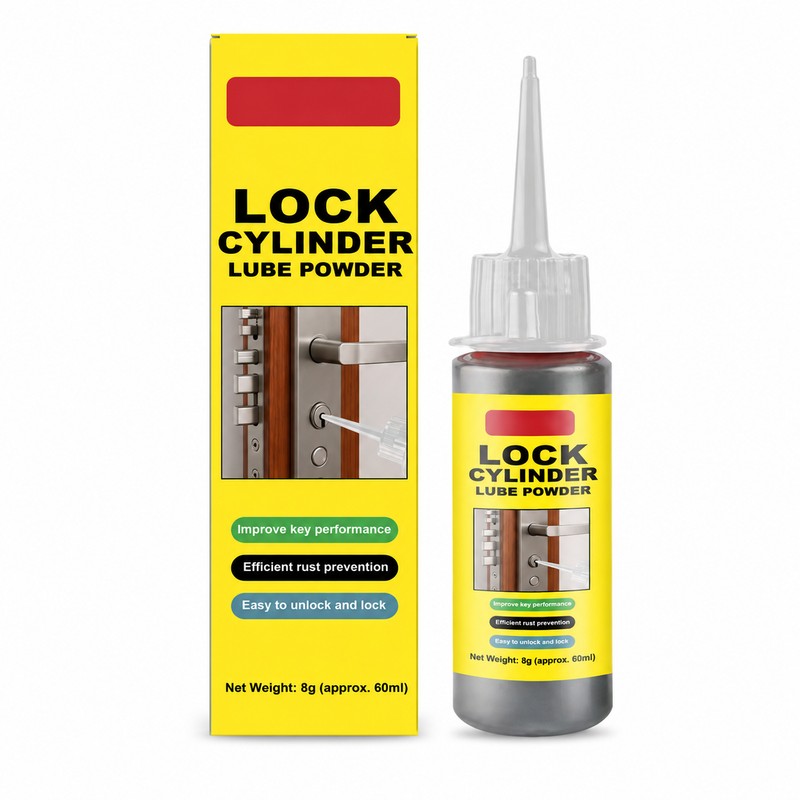 Dry Graphite Lock Lubricant Powder for Keyholes – Smooth Operation