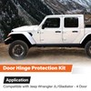 GZZTORES 5 PCS Door Hinge Protection Kit, Compatible with Wrangler