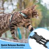 PUPTECK Adjustable Cat Harness and Leash Set Escape Proof Kitten