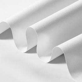 600D Nylon Water Resistant Fabric, 59" Wide Fabric by The Yard, Soft Lightweight Fabric by The Yard, White Outdoor Furniture Material for Outdoor Chair Cushion Furniture Cover Awning Etc 1 Yard
