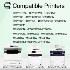 greencycle greencycle CRG119 Compatible Toner Cartridge Replacement for Canon 119 3479B001AA Black Toner for imageCLASS MF414dw MF416dw MF5950dw MF5960dn MF6180dw lbp6670dn LBP251dw LBP253dw Printer (4-Pack)