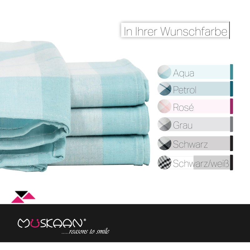 Müskaan Set of 4 Tea Towels, 50 x 70 cm,